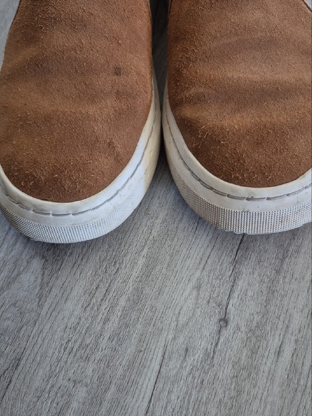 UGG Men's Tan Suede Slip-On Loafers - Picture 9 of 9